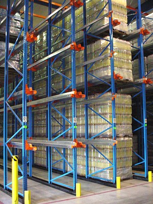 Skladování palet s hotovými produkty